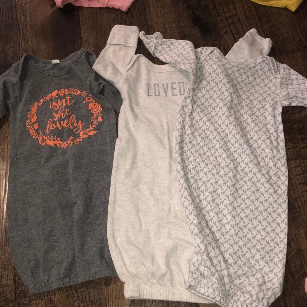 3 pc sleeper gowns